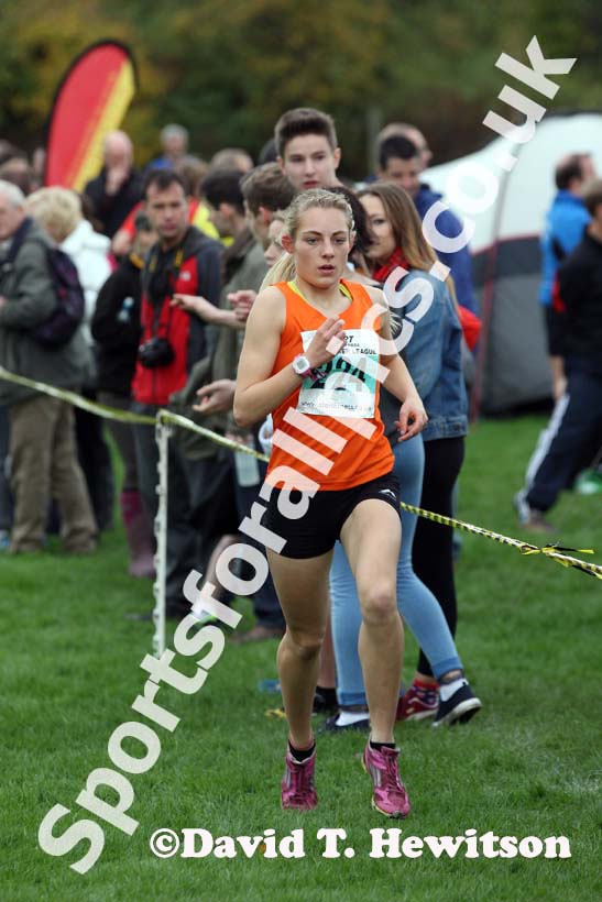 Under-20 women Chloe Price North East Harrier League, Blaydon. Photo: David T. Hewitson/Sports for All Pics